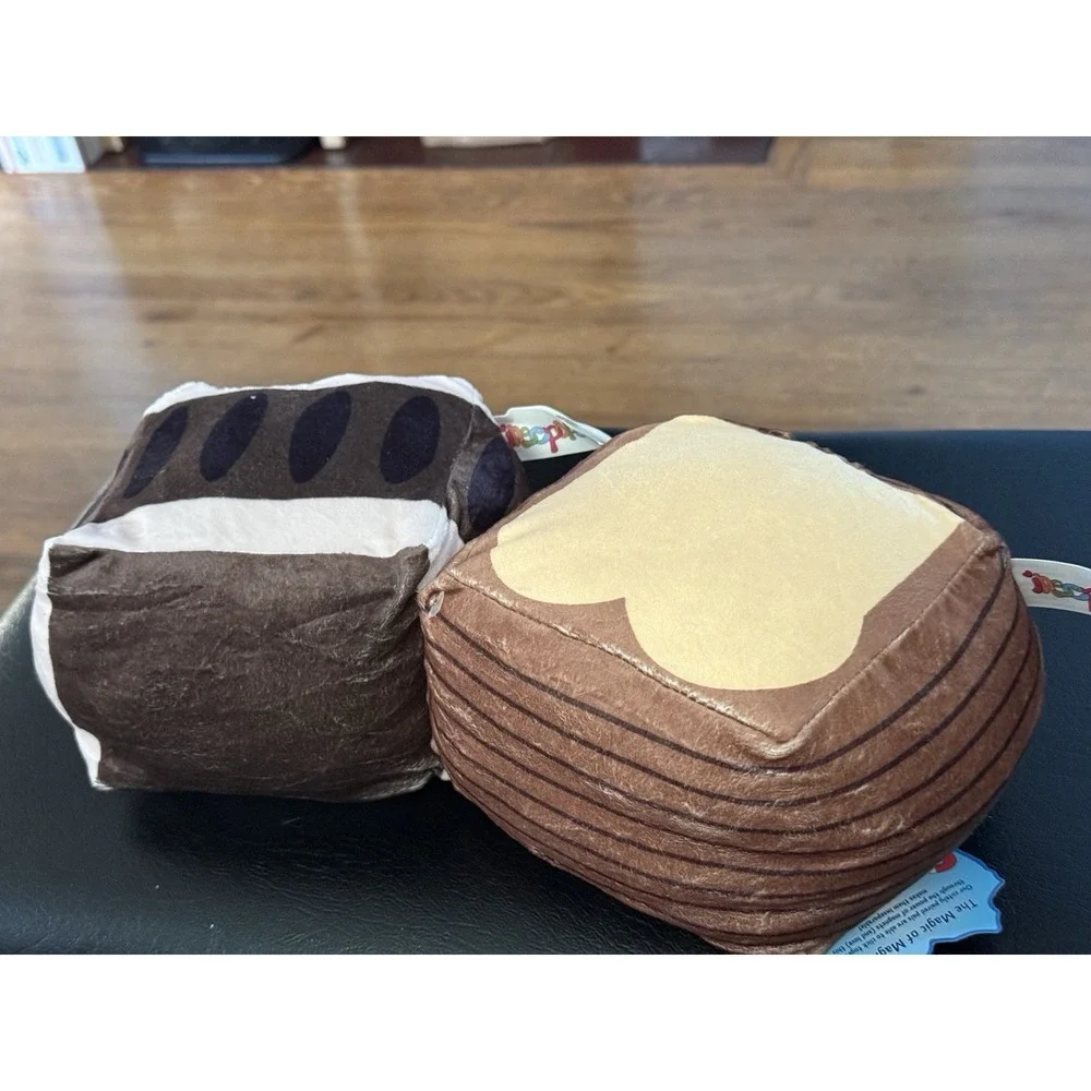 Coffee & Toast‎ Inseparables Plush Magnetic Cubes